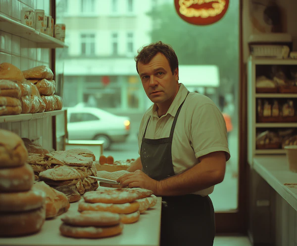 Baker in Traditional Bakery