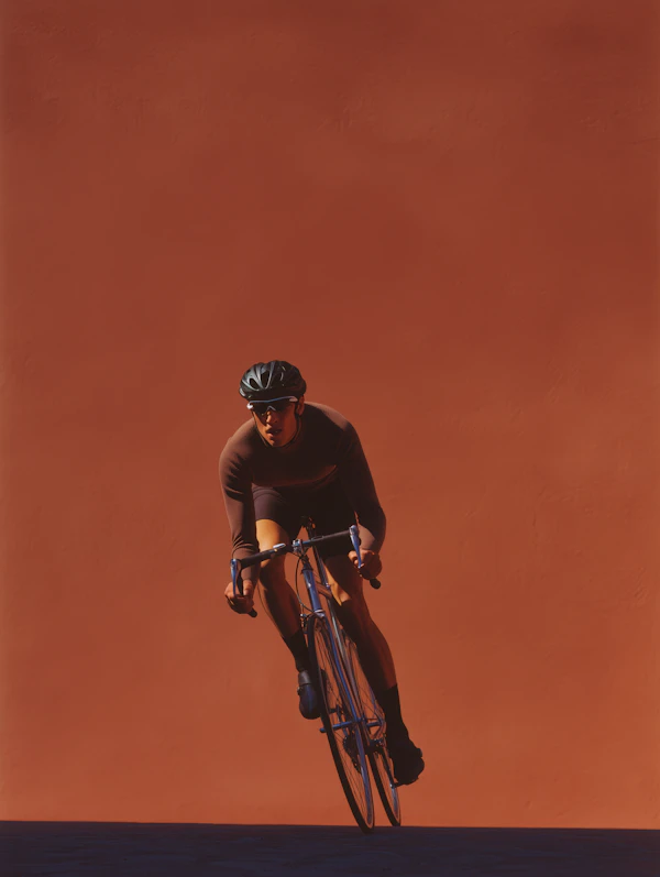 Cyclist in Motion