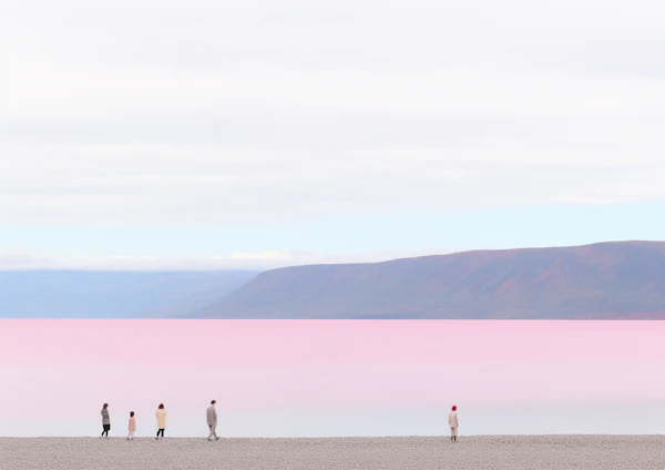 Pastel Shoreline Reverie