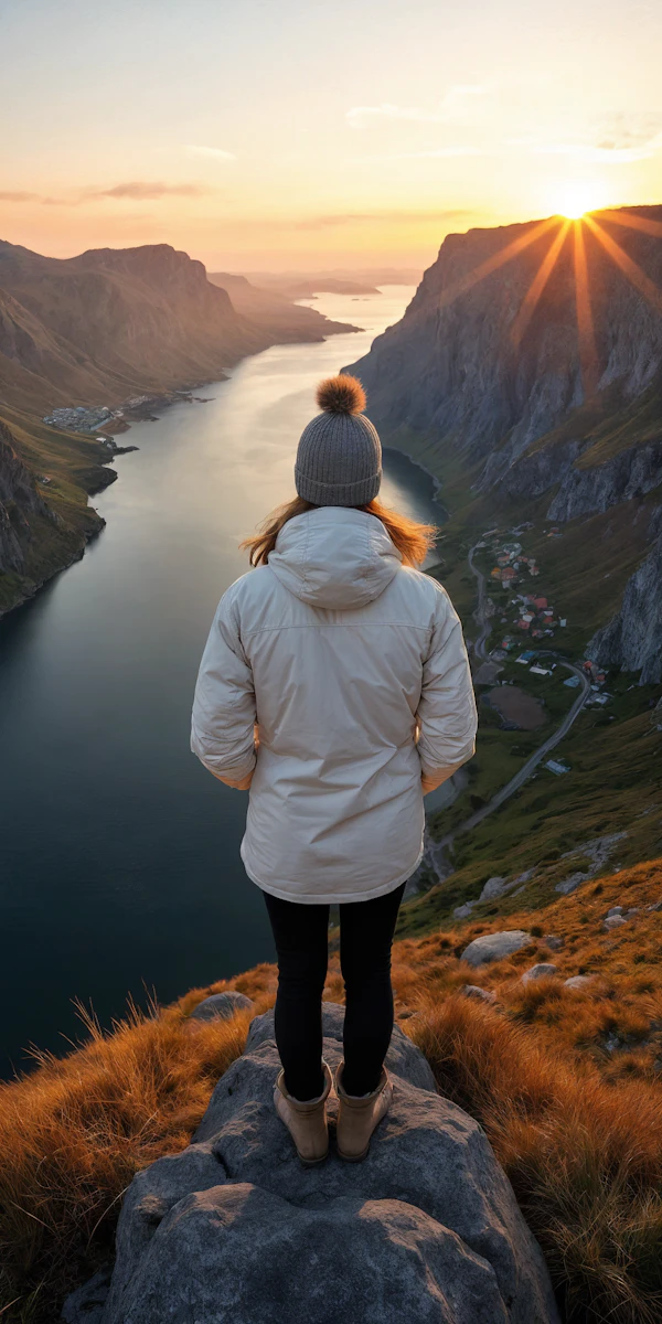 Sunset Fjord View