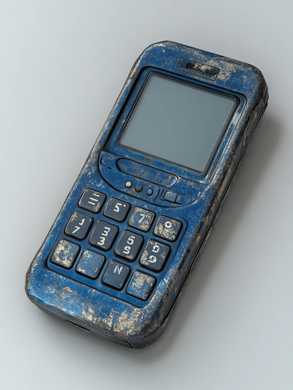 Weathered Blue Phone