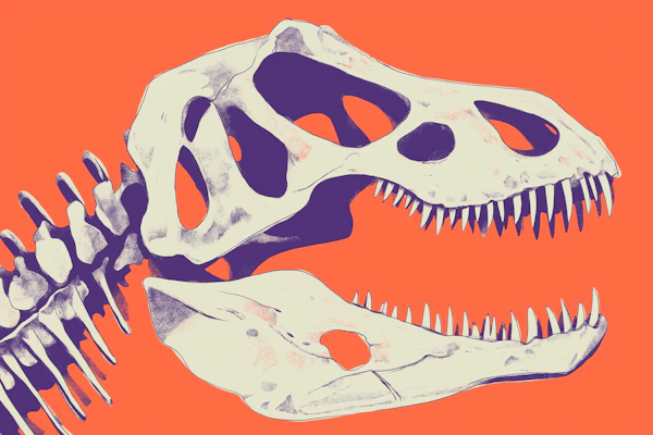 Dinosaur Skull Art