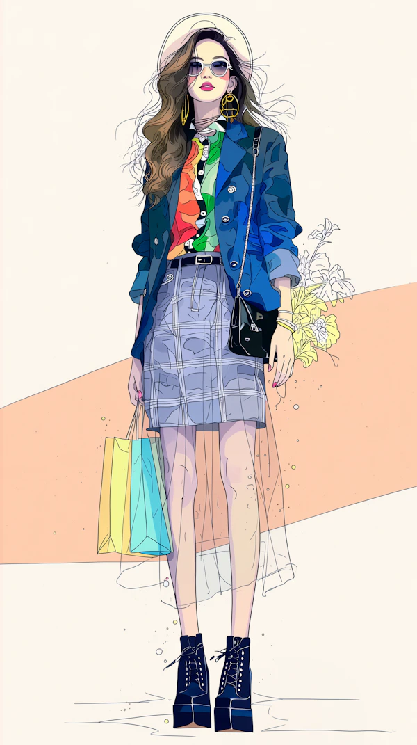 Fashionable Shopping Scene
