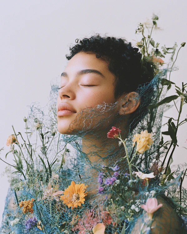 Floral Portrait Serenity