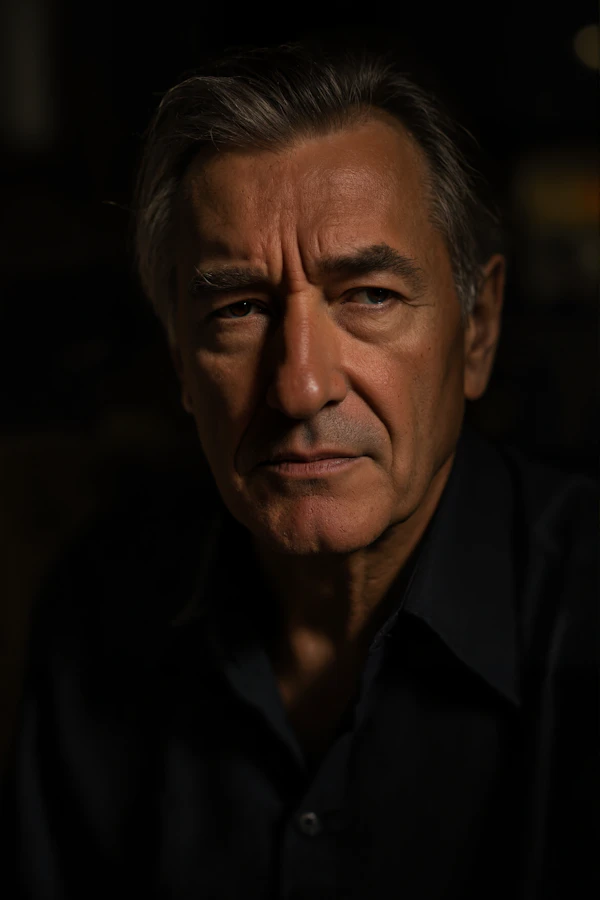 Moody Portrait of Man