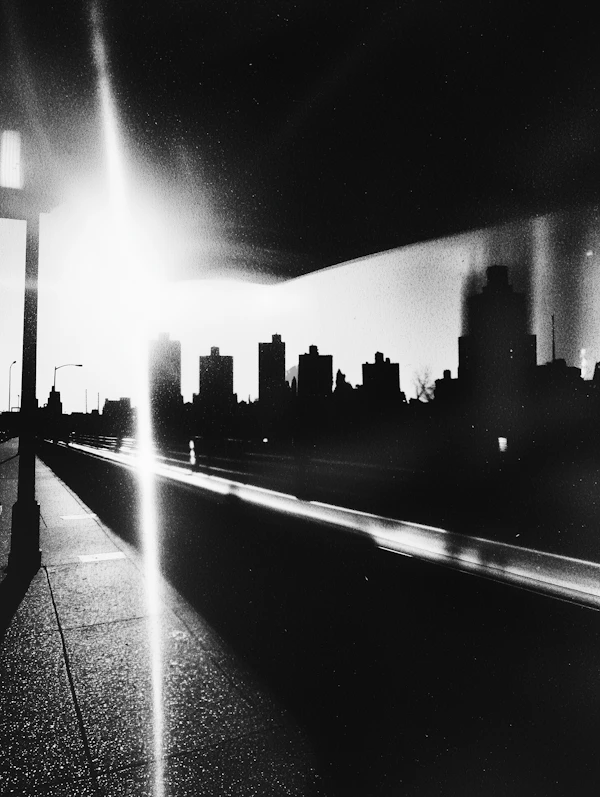 Urban Silhouette at Sunrise