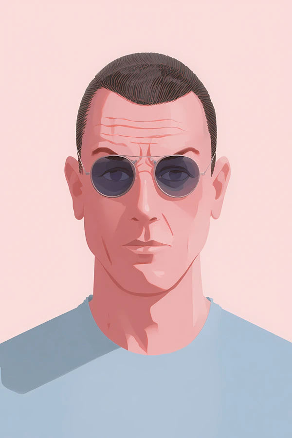 Stylized Man Portrait
