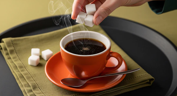Steaming Coffee Scene