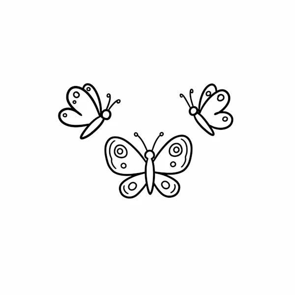 Butterfly Line Art