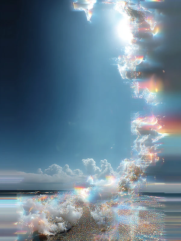 Surreal Beach Scene