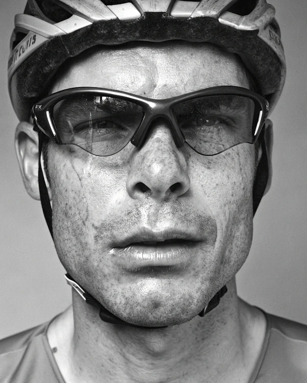 Cyclist Close-Up Portrait