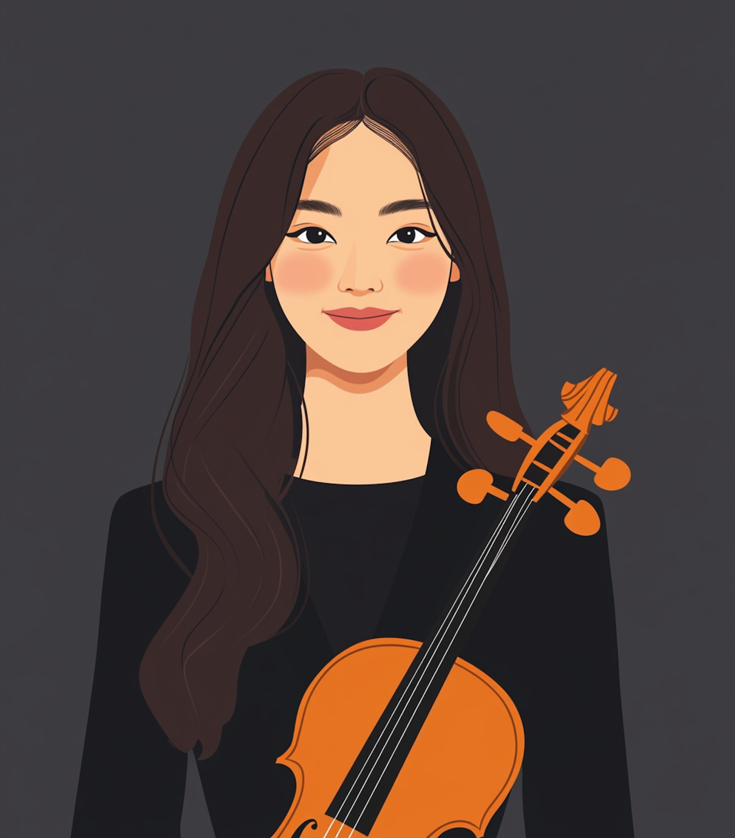 Violinist Illustration