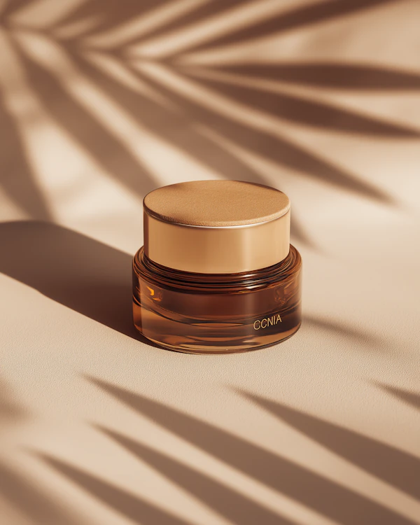 Amber Cosmetic Jar