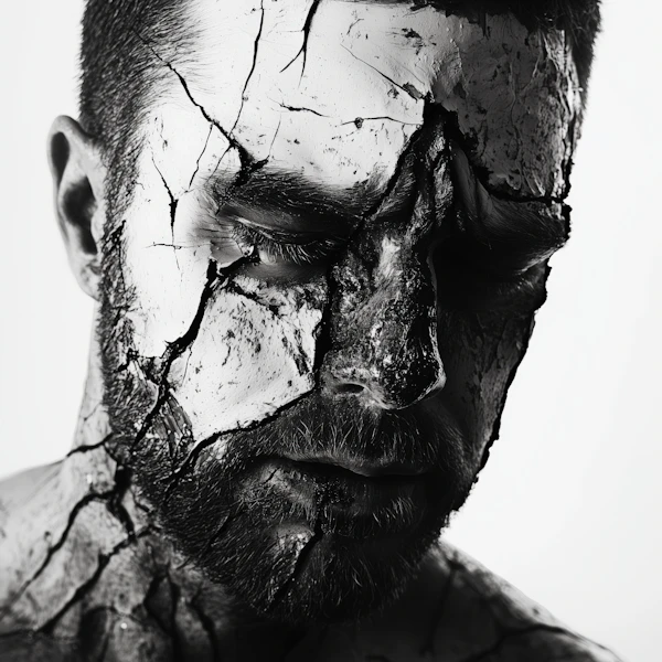 Cracked Mud Portrait