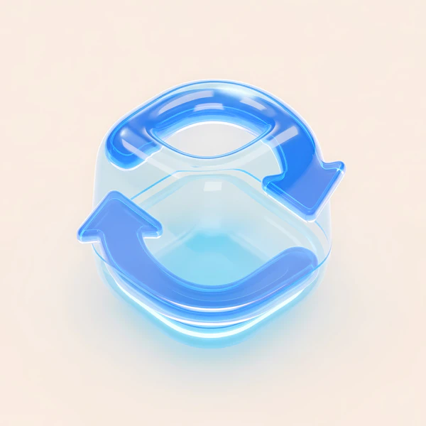 Translucent Recycling Symbol