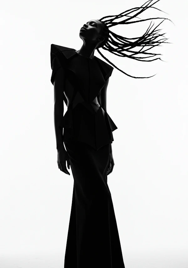 Avant-Garde Fashion Pose