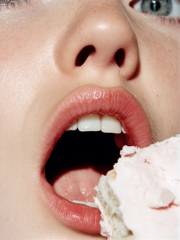 Close-Up Dessert Bite