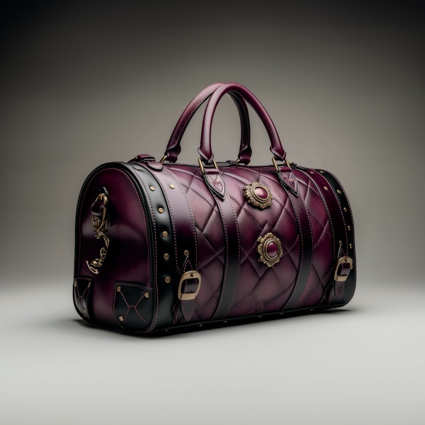 Luxurious Burgundy Handbag