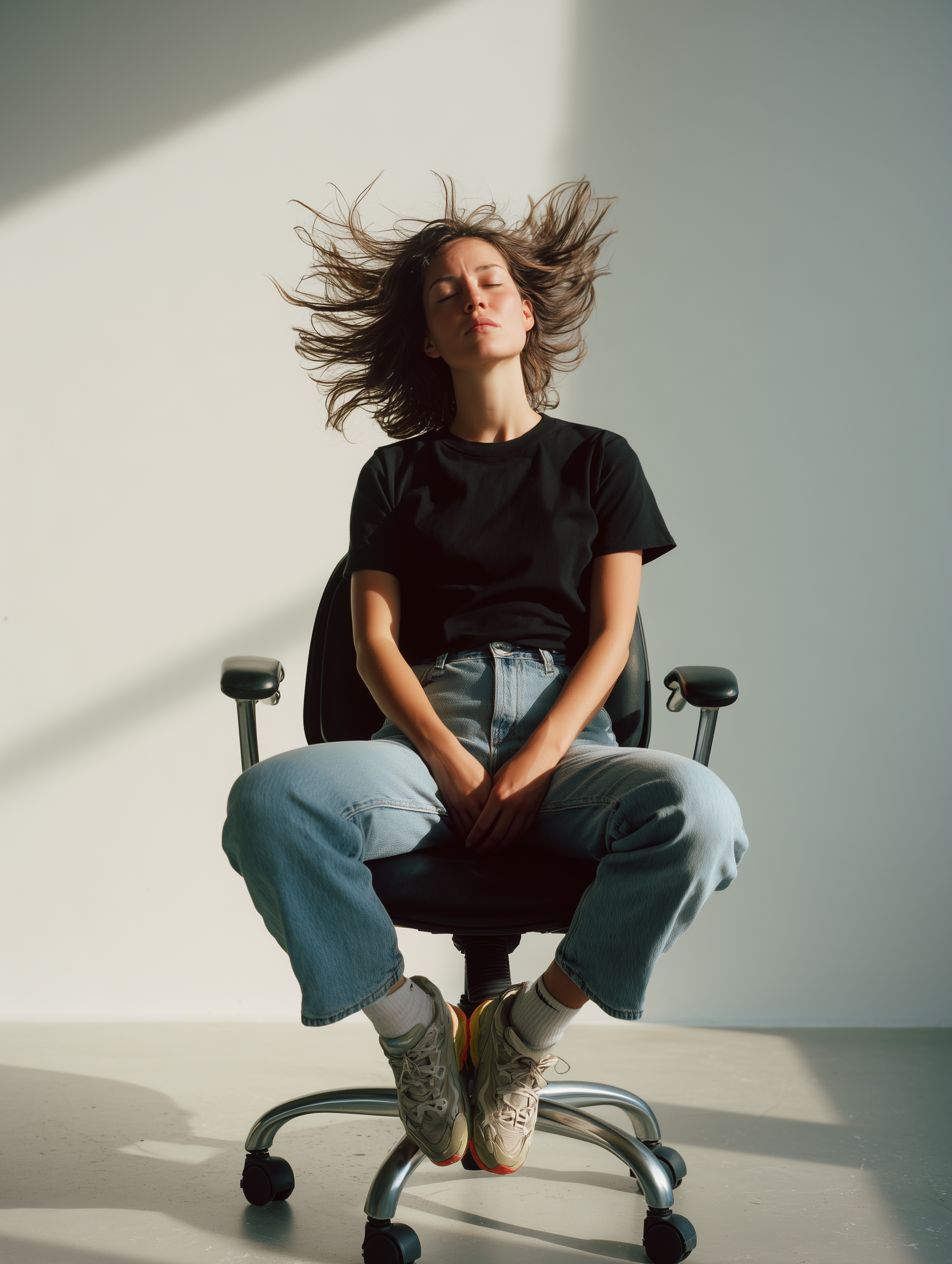 Woman in Bright Room