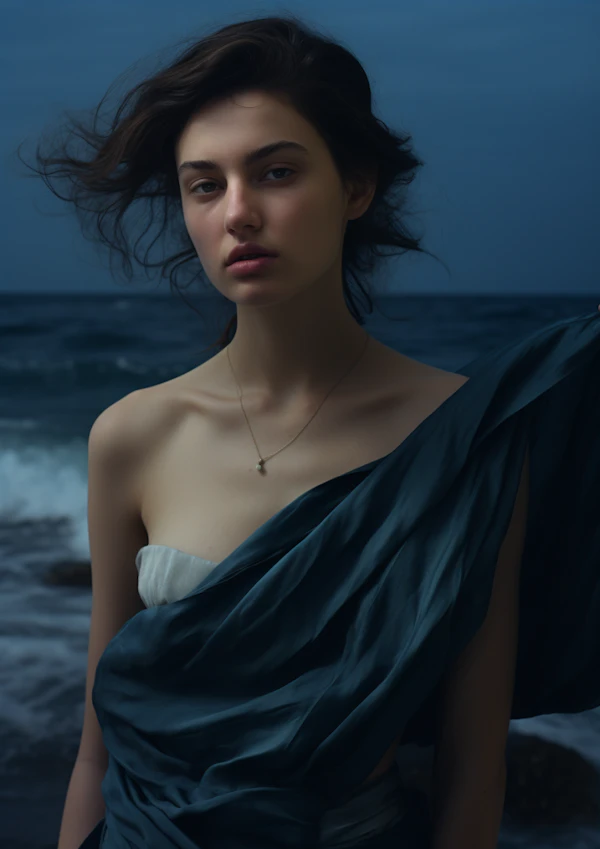 Serene Seascape Contemplation