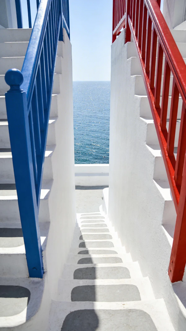 Staircase to Blue Sea