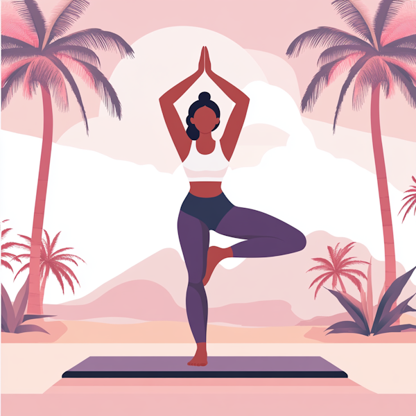 Serene Tropical Yoga Practice