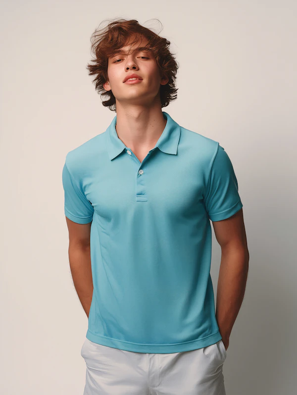 Young Man in Polo Shirt