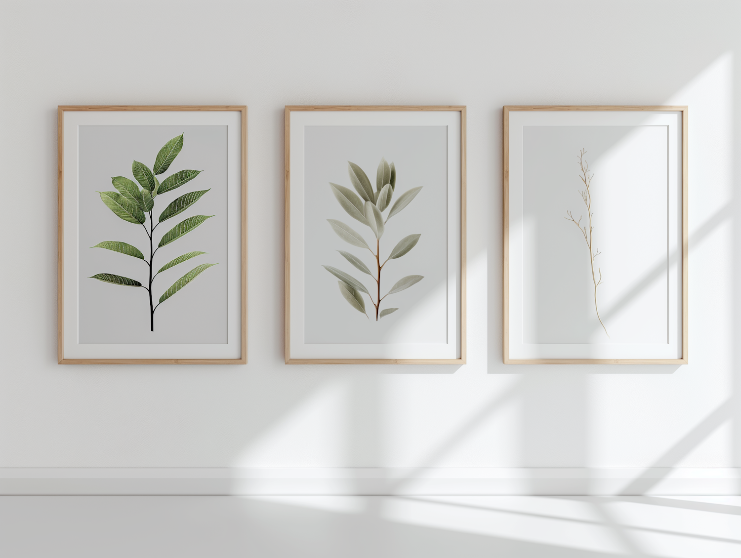 Botanical Illustrations Gallery Wall