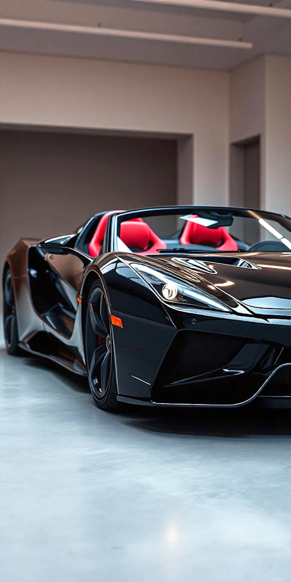 Sleek Black Sports Car