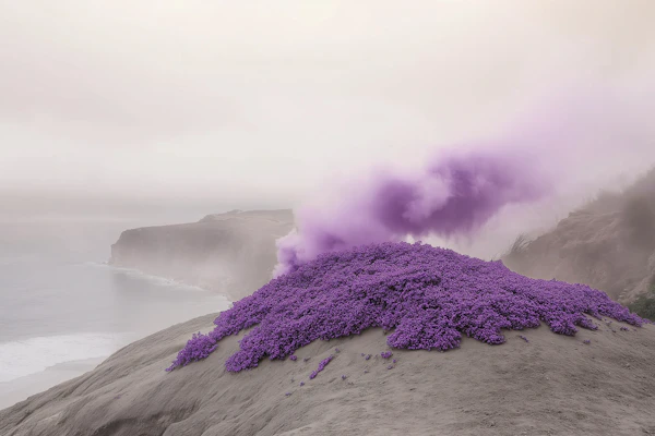 Surreal Coastal Cliff