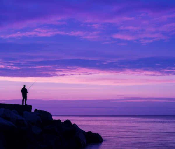 Fishing at Dawn/Dusk