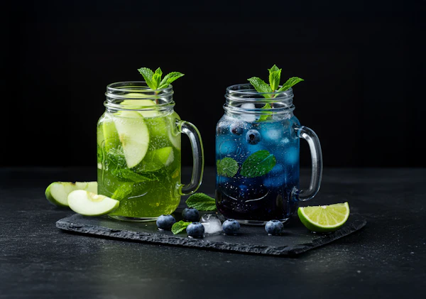 Vibrant Beverages Display