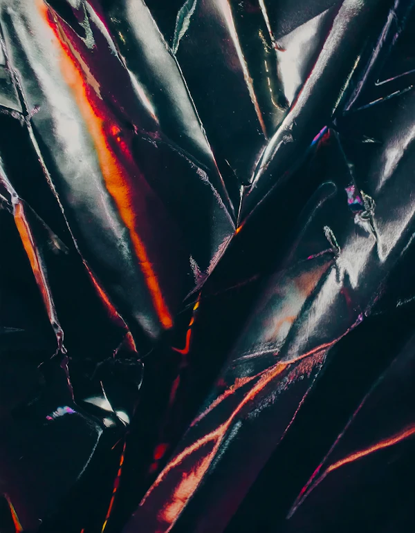 Crumpled Metallic Foil