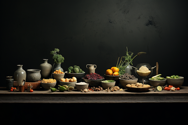 Harvest Bounty: A Rustic Still Life