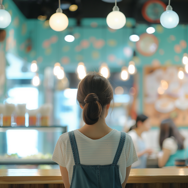 Woman in a Cafe