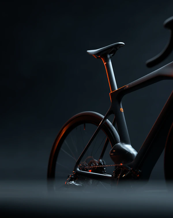 Modern Bicycle Close-Up