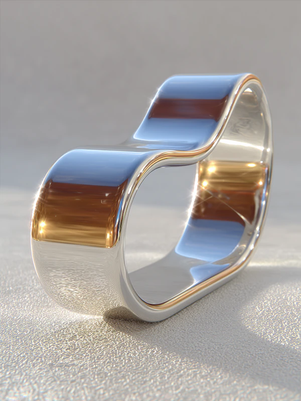 Modern Metallic Sculpture