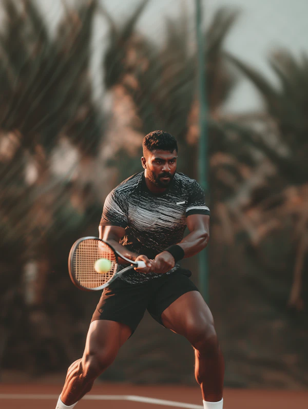 Tennis Action Shot