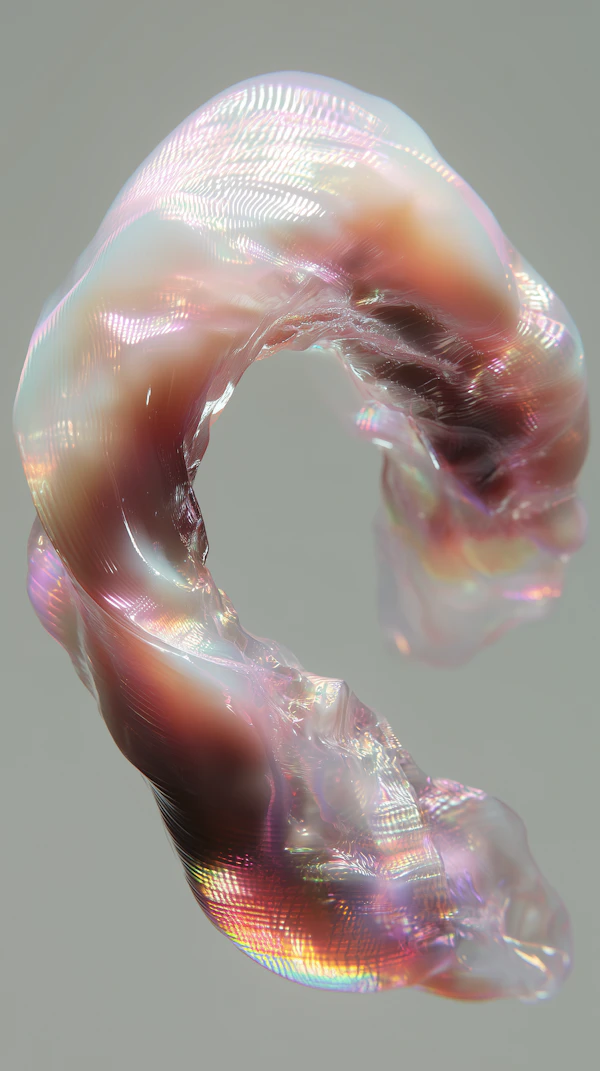 Iridescent Ribbon Loop