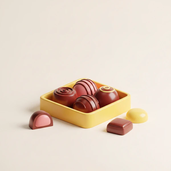 Assorted Chocolates Display