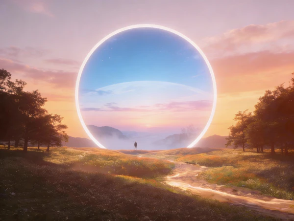 Portal in Sunset Meadow