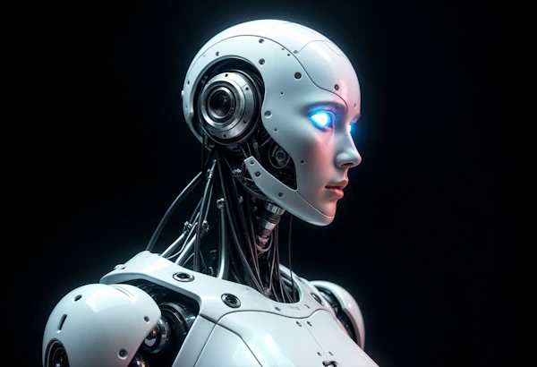 Futuristic Humanoid Robot