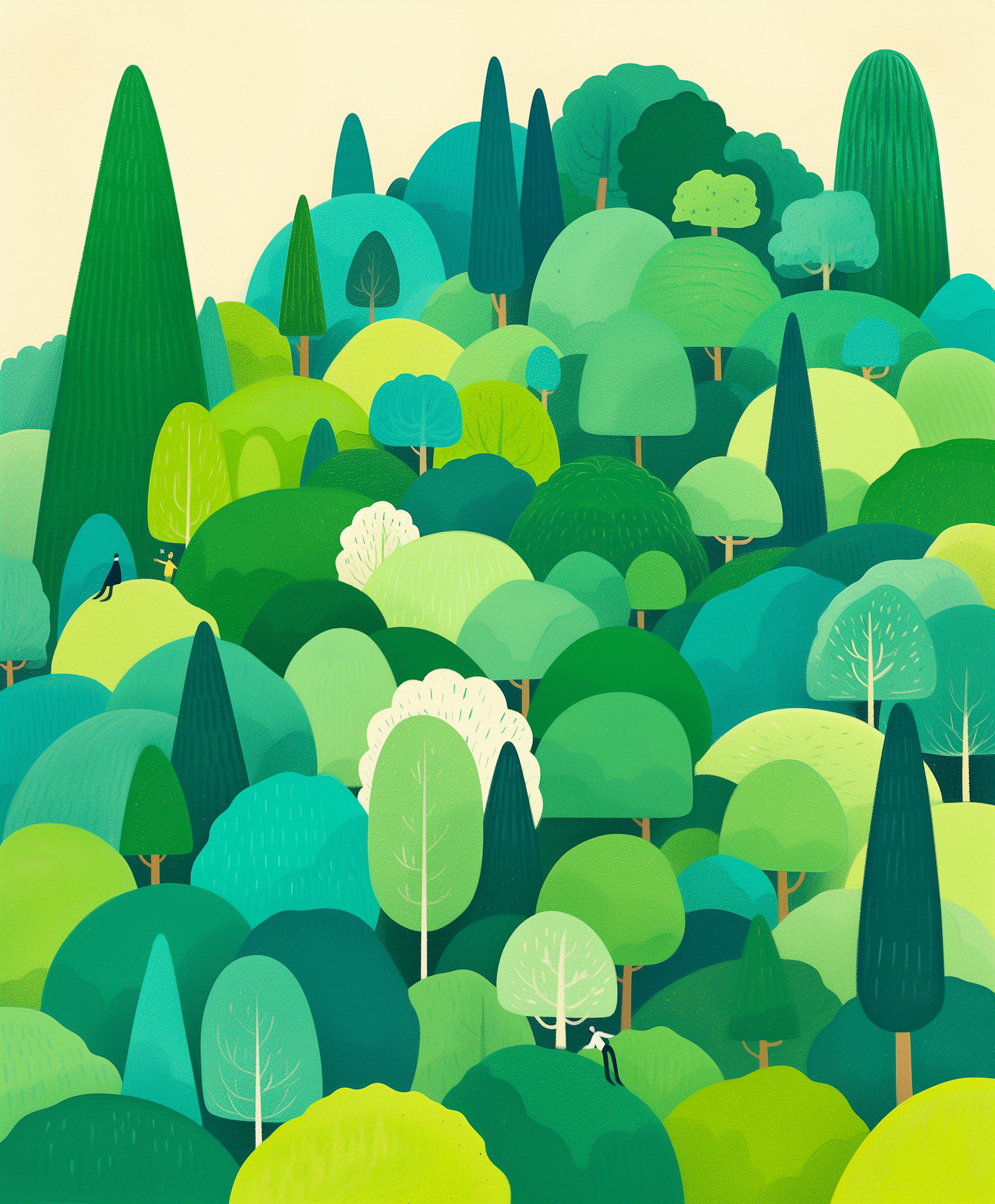 Whimsical Forest Scene