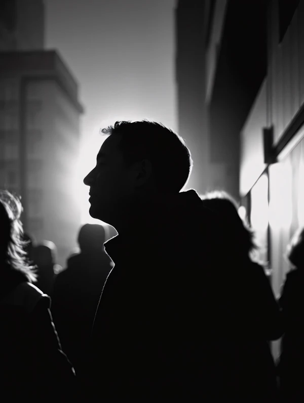 Urban Silhouette Scene