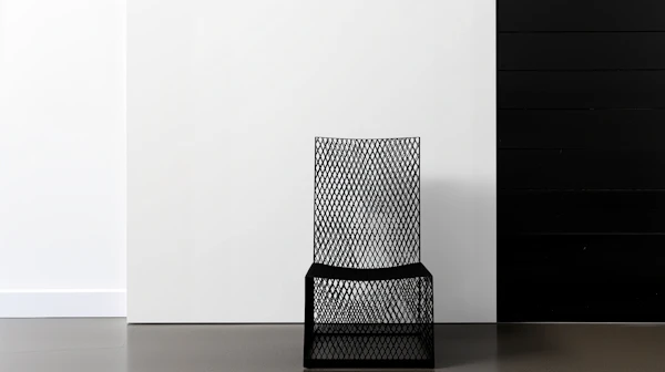 Geometric Metal Chair
