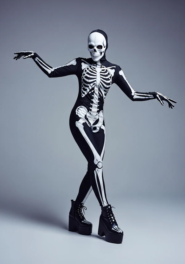 Skeleton Costume Pose