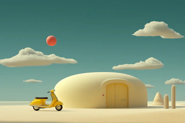 Surreal Desert Scene