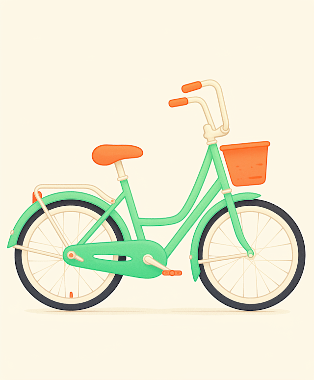 Stylized Bicycle Illustration