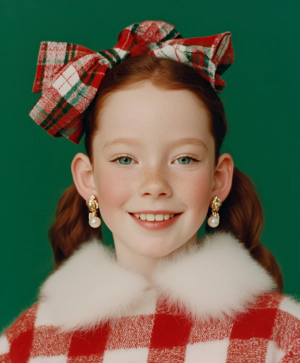 Festive Redhead Portrait