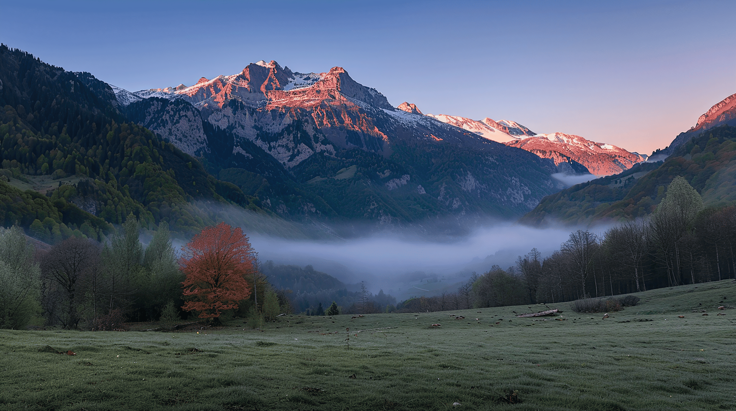 Mountain Landscape at Dawn